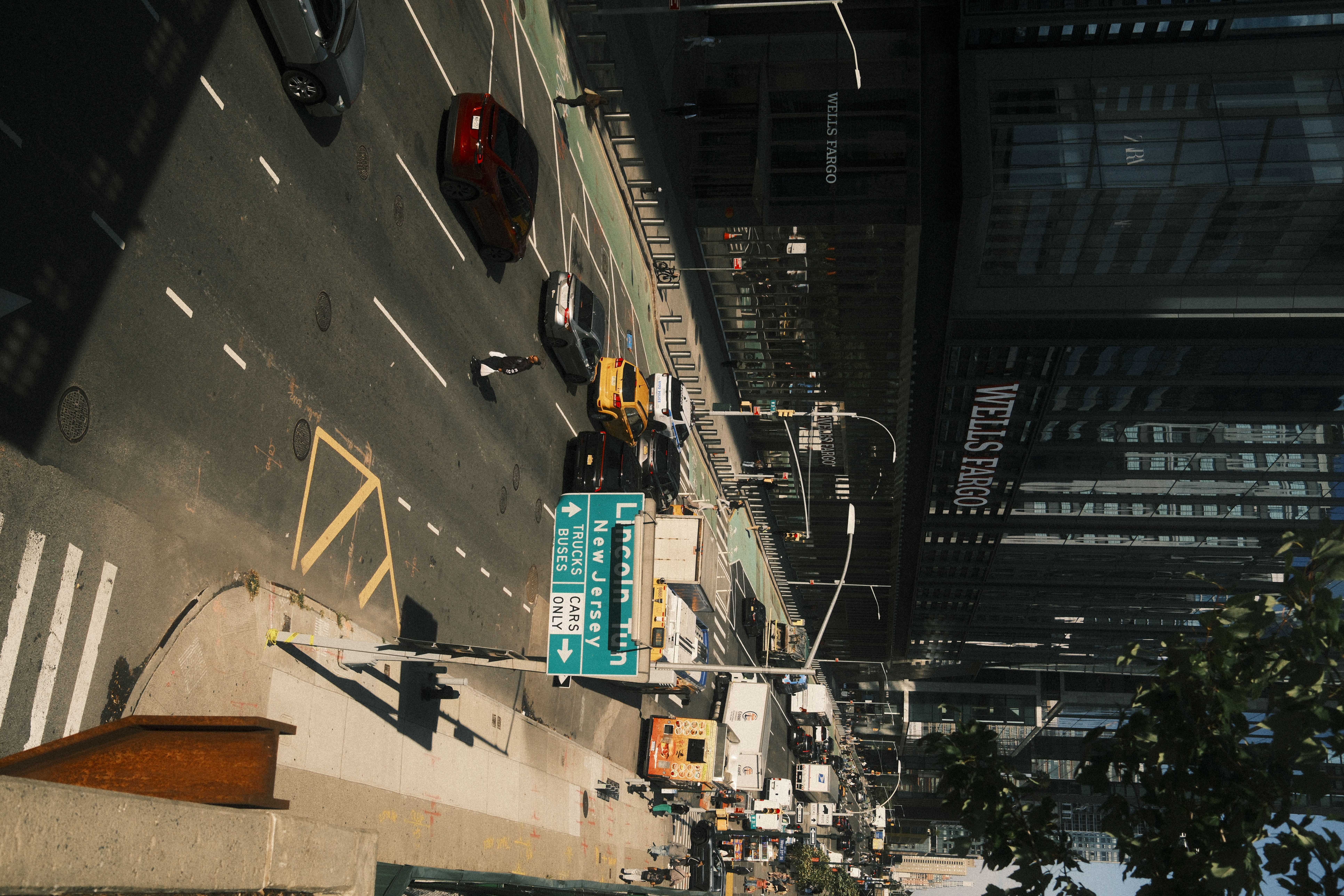 Guy standing in a street in nyc